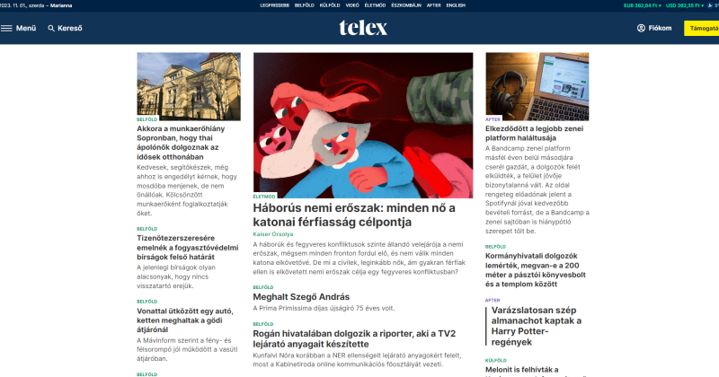 Cikk a Telexen a katonai nemi erőszak kapcsán